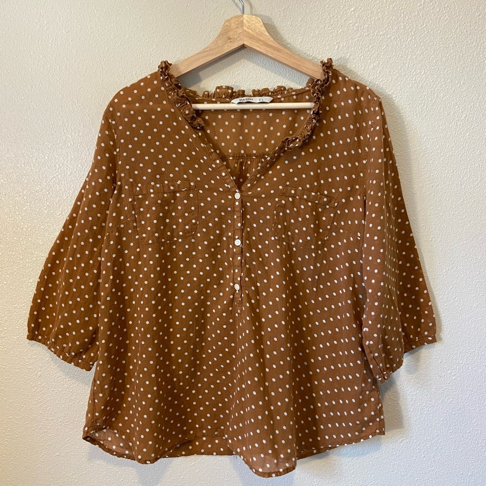 Flowy Polkadot Blouse